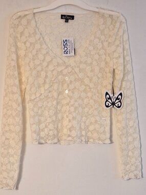 Self Esteem Ivory Color Lace Blouse